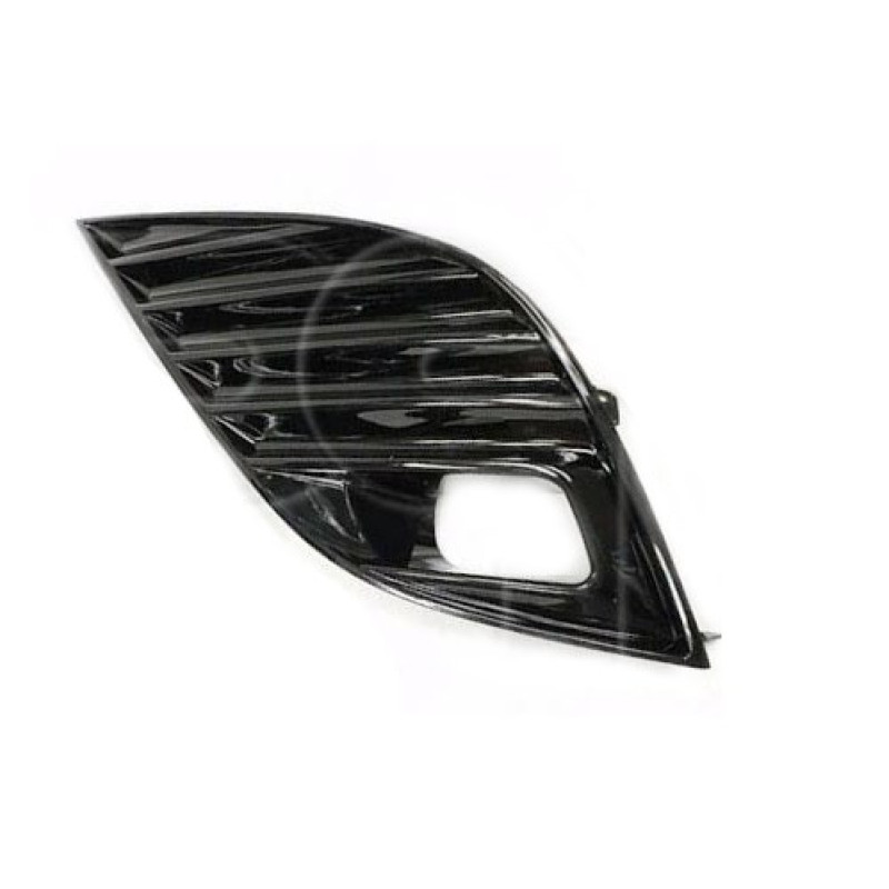 Решітка переднього бампера ліва Toyota Camry XV70 SE / XSE 17-21 (Тайвань) з отвором, чорний глянець 