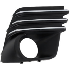 Решітка переднього бампера права Subaru Forester SK 21- (Тайвань) чорний мат, хром