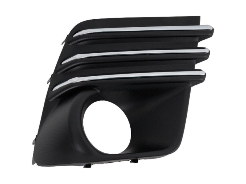 Решітка переднього бампера права Subaru Forester SK 21- (Тайвань) чорний мат, хром