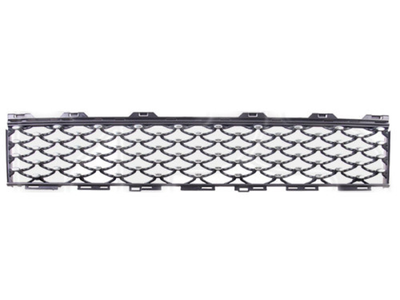 Решітка переднього бампера середня Fiat 500 15- (Тайвань) чорний мат, глянець