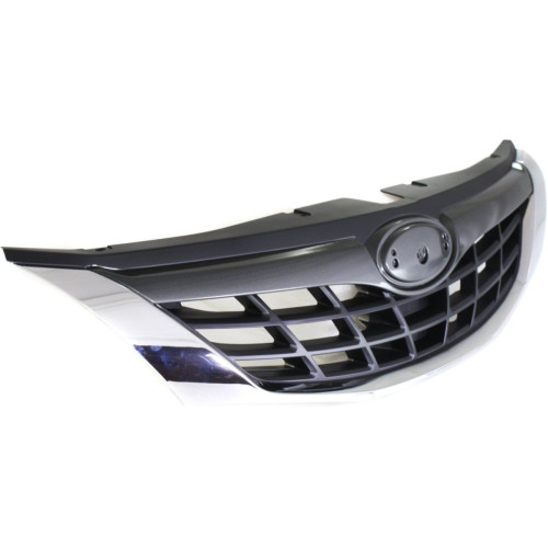 Решітка радіатора Subaru Impreza 2007-2010 (Тайвань) чорна молдинг 91121FG001