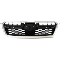 Решітка радіатора Subaru Impreza 11-15 (Тайвань) чорна   молдинг (сірий металік) 91122FJ010