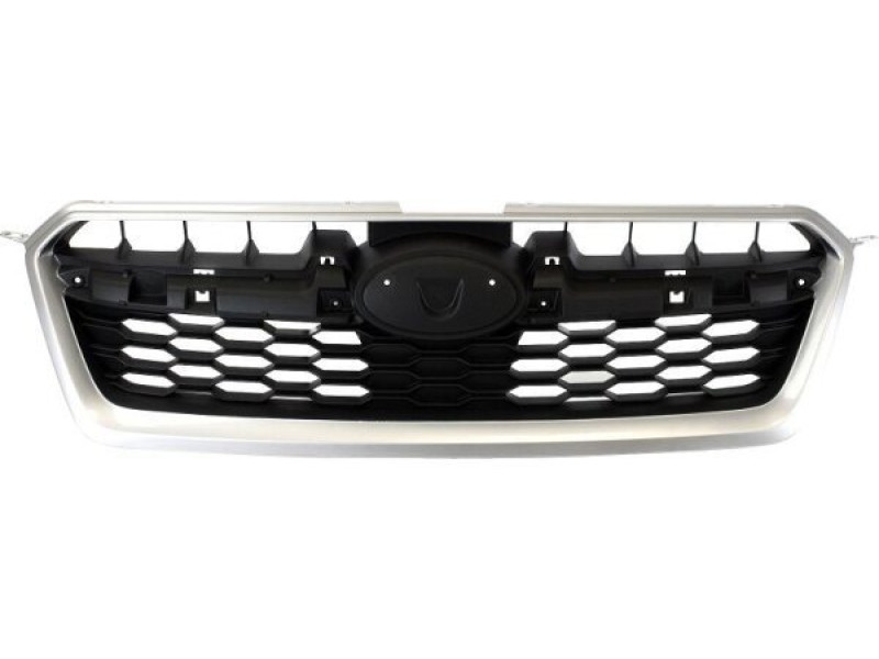 Решітка радіатора Subaru Impreza 11-15 (Тайвань) чорна молдинг (сірий металік) 91122FJ010