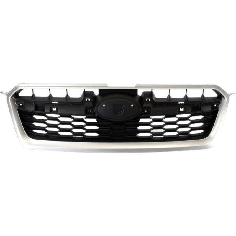 Решітка радіатора Subaru Impreza 11-15 (Тайвань) чорна   молдинг (сірий металік) 91122FJ010