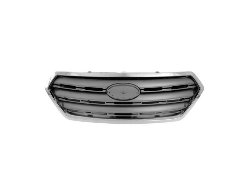 Решітка радіатора Subaru Legacy 15-18 (Тайвань) сірий металік, хром рамка 91121AL05A