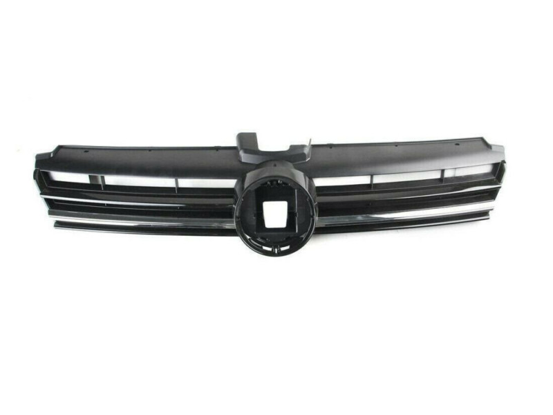 Решітка радіатора VW Golf 7 17-20 (Тайвань) чорна, з хром молдингом 5G0853651CCZLL