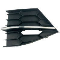 Решітка переднього бампера ліва Skoda Superb 3V 15-19 (Тайвань) з хром. молдингом 3V0853665