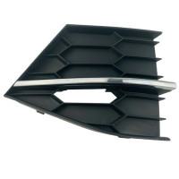 Решітка переднього бампера права Skoda Superb 3V 15-19 (Тайвань) з хром. молдингом 3V0853666