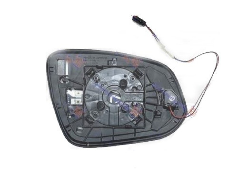 Вкладиш дзеркала лівий з обігрівом, датчик сліпої зони Toyota RAV4 2019- (Китай)