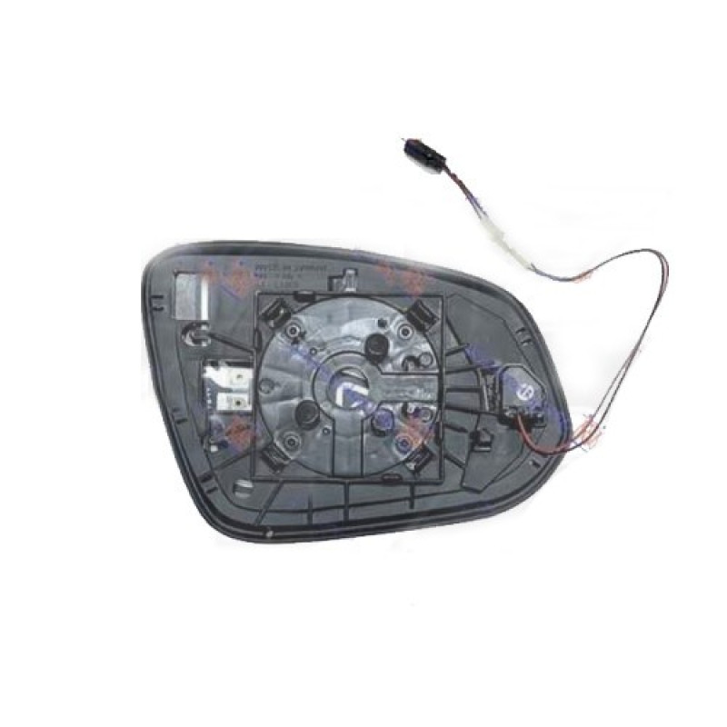 Вкладиш дзеркала лівий з обігрівом, датчик сліпої зони Toyota RAV4 2019- (Китай)