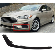 Накладка переднього бампера ліва Ford Fusion/Mondeo 19- (Тайвань) молдинг чорний текстура KS7Z15266CF 