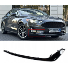 Накладка переднього бампера права Ford Fusion, Mondeo 19- (Тайвань) чорний глянець