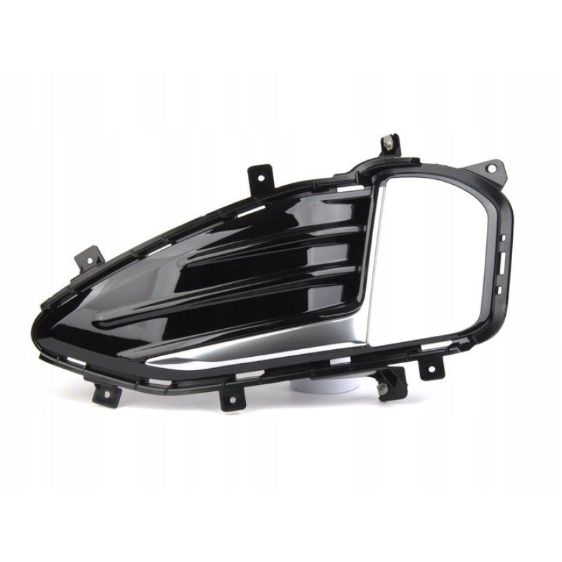 Решітка бампера ліва Ford Edge 18- (Тайвань) з отвором,  молдинг хром