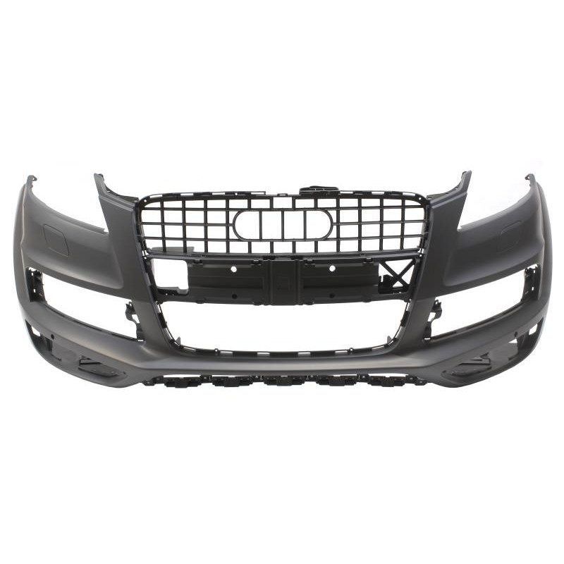 Бампер передній з отворами під омивач та парктронік Audi Q7 S-Line 2010-2015 Тайвань 4L0807105MGRU