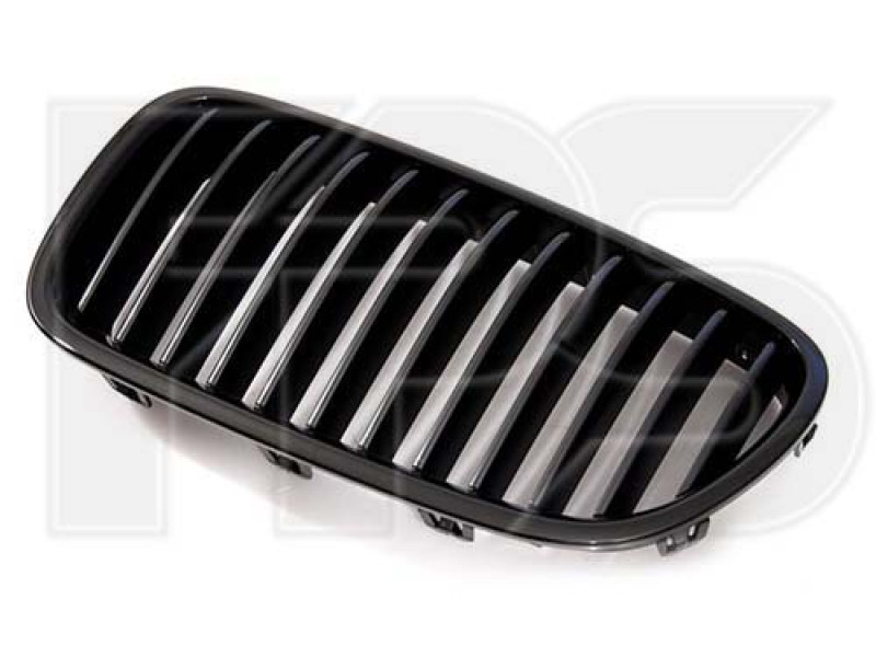 Решітка радіатора ліва BMW 5 F10 10-13 (Тайвань) чорний глянець