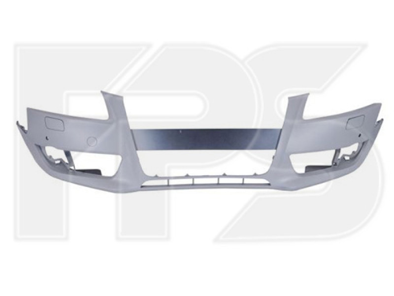 Бампер передній (з отворами для омивача, з парктроником) Audi A5 B8 2007-2011 Китай