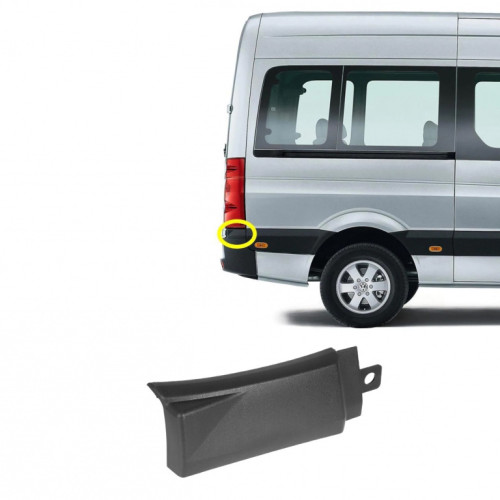Накладка бампера заднього права VW Crafter 2006-2017 DPA 2E1807418