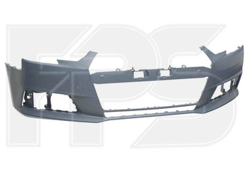 Бампер передній Audi A4 B9 2016- Китай без отворів