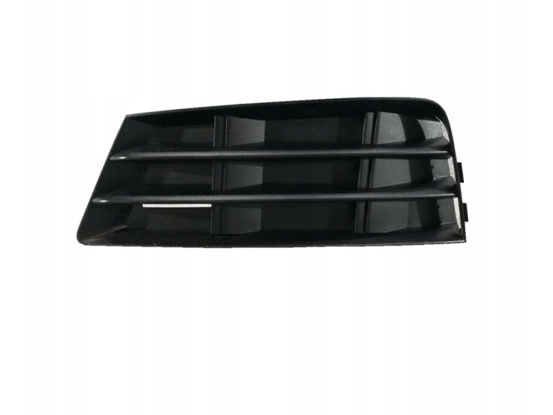 Решітка бампера ліва Audi A4 B9 16- (Тайвань) без отвору, чорна 8W08076819B9