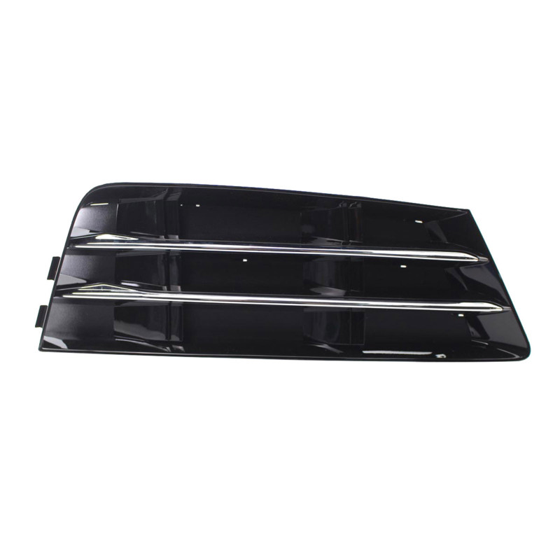 Решітка бампера права без отвору з хром молдингами Audi A4 B9 2016- (Тайвань) 8W0807682R