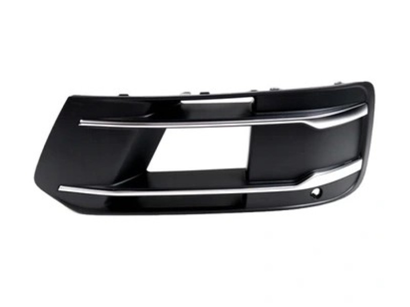 Решітка переднього бампера ліва Audi Q7 15-20 (Тайвань) з отв. під п/тронік 4M0807681Q 