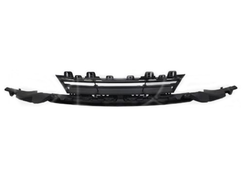 Решітка в бампер середня BMW 3 F30 16-19 (Тайвань) без адапт. круїзу