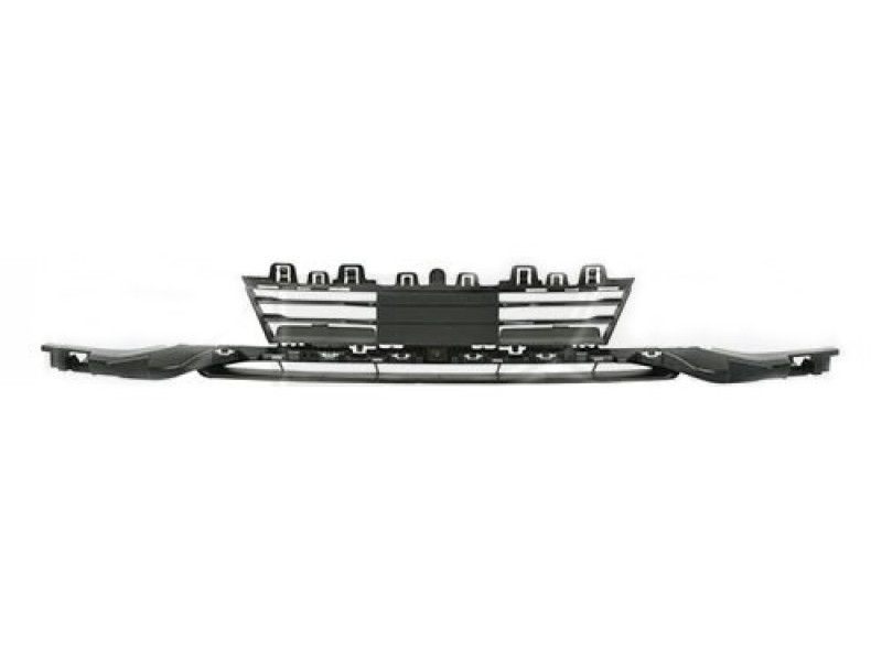 Решітка в бампер середня BMW 3 F30 16-19 (Тайвань) під адапт. круїз