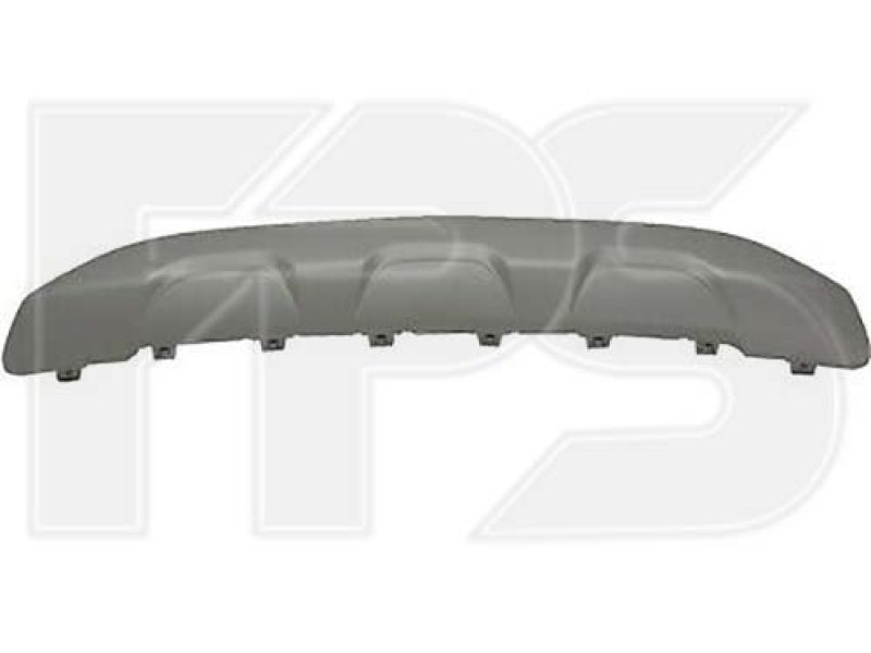 Накладка заднього бампера Opel Mokka X, Buick Encore 16-20 сірий металік (Тайвань)