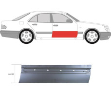 Ремчастина передньої двері права Mercedes E-class W210 (KK) 