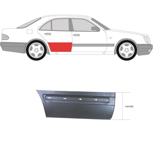 Ремчастина задньої двері права Mercedes E-class W210 (KK) 