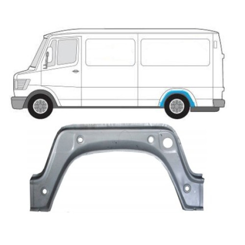 Арка задня права Mercedes T1 Bus 207-410 1977-1995 внутрішня (Тайвань)