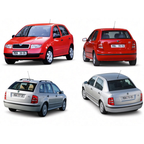 Скло дверне заднє ліве Skoda Fabia I (6Y) 1999-2007 Pilkington