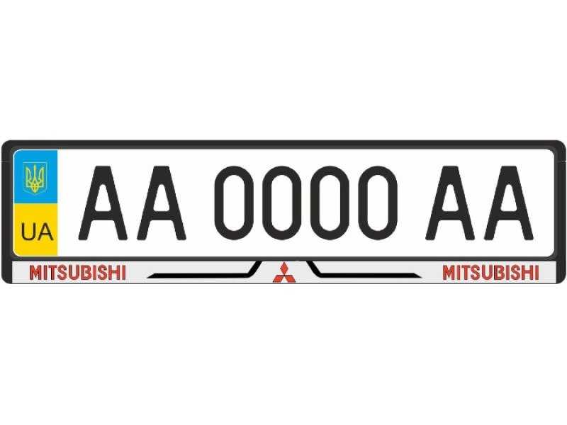 Рамка номера передня/задня Mitsubishi Lancer 2008-2015 OX555123