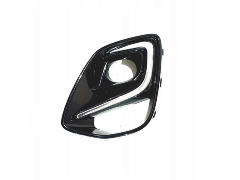 Решітка переднього бампера ліва Ford Puma 19- (Тайвань) чорний глянець, хром