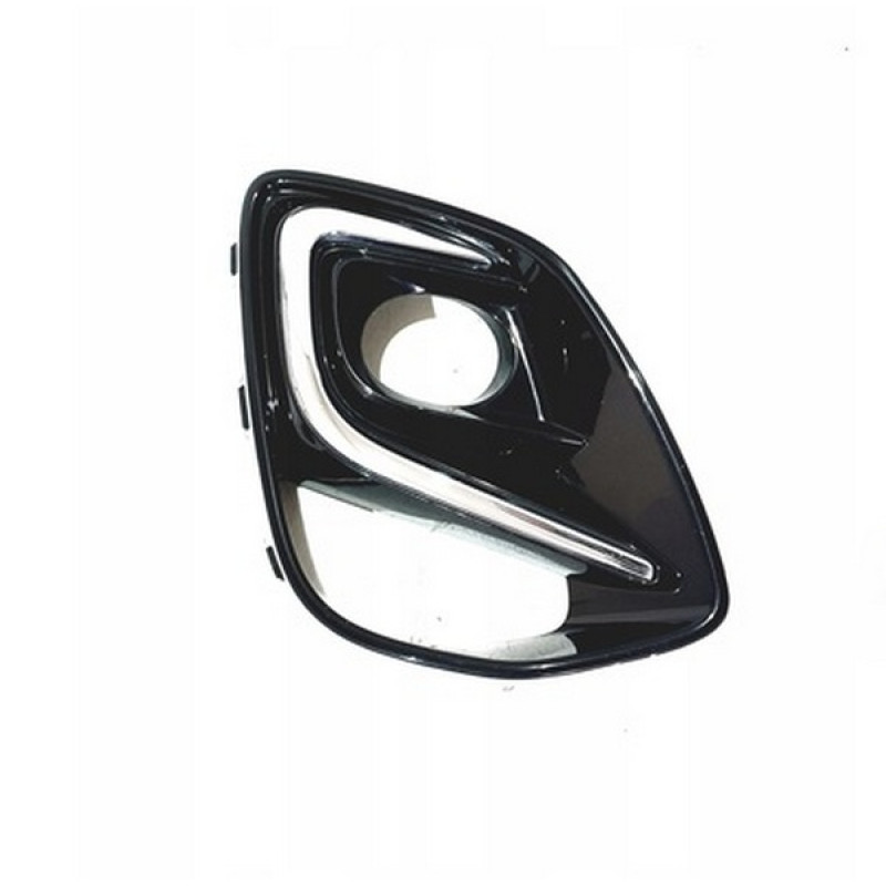 Решітка переднього бампера права Ford Puma 19- (Тайвань) чорний глянець, хром