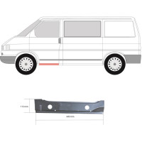 Поріг внутрішній передній лівий VW Transporter T4 90-03 (P)