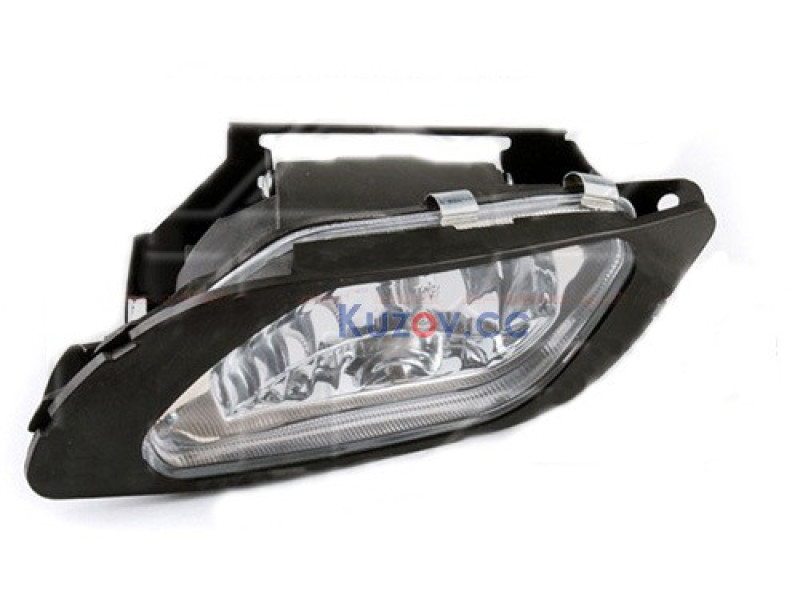 Протитуманна фара права Daewoo Nexia 95-08 FPS гладке скло, чорна рамка