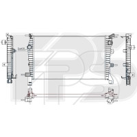 Радіатор охолодження двигуна Renault Fluence 1.5 DCi 2010-