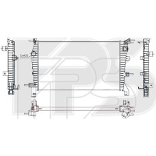 Радіатор охолодження двигуна Renault Fluence 1.5 DCi 2010-