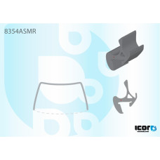 Молдинг лобового скла Lexus RX 2004-2008 П-ОБРАЗН