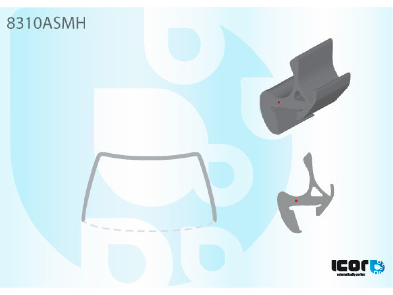 Молдинг лобового скла Toyota Yaris 1999-2006