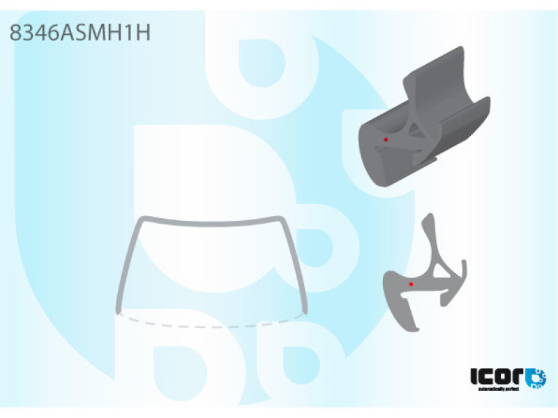 Молдинг лобового скла Toyota Avensis T25 2003-2008 БЕЗ БІЧН.КАНАВОК