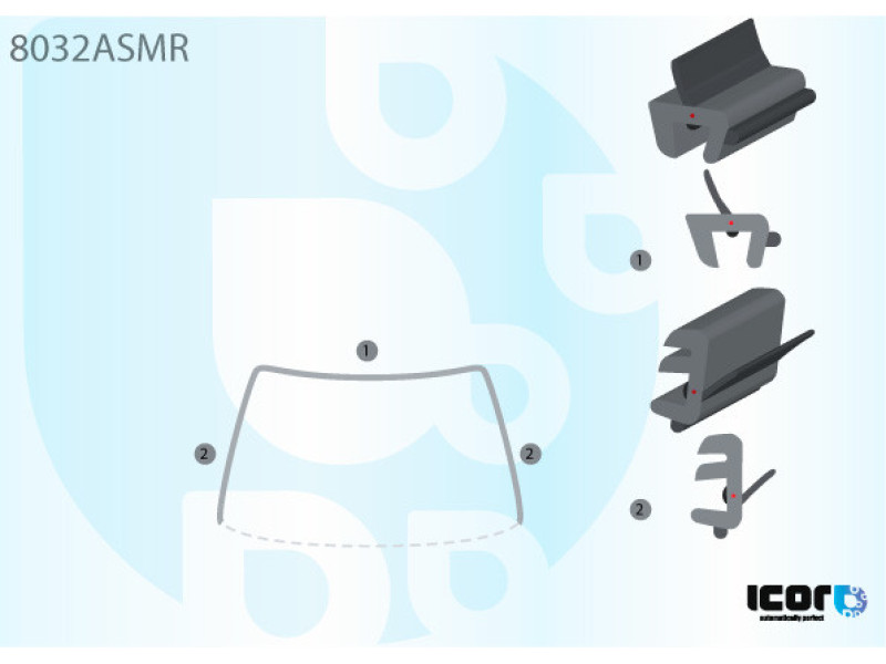 Молдинг лобового скла Suzuki Grand Vitara 2005-2014