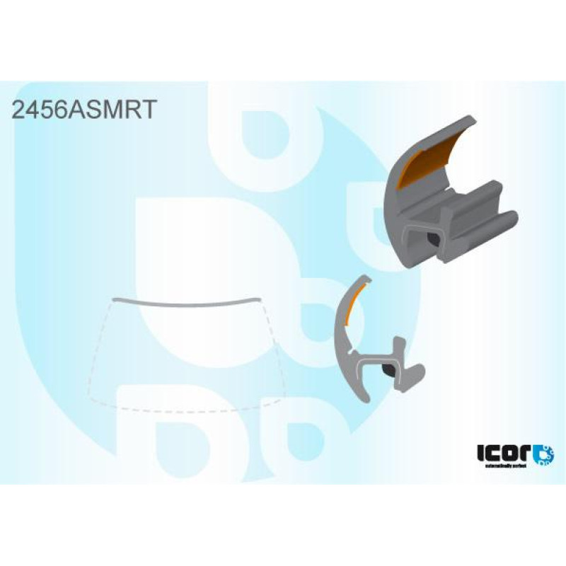 Молдинг лобового скла BMW X6 (E71) 2008 - верхній