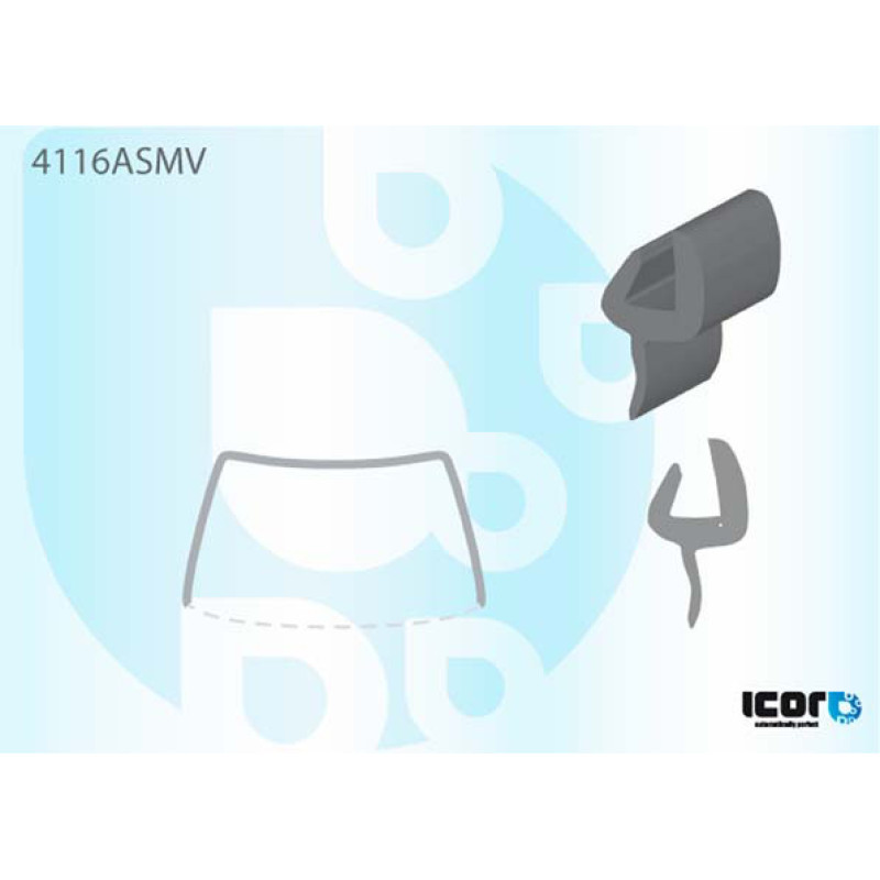 Молдинг лобового скла Hyundai H-1 / H200 97-2008 - ICOR