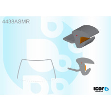 Молдинг лобового скла Kia Sportage SL 10-15 (Icor)