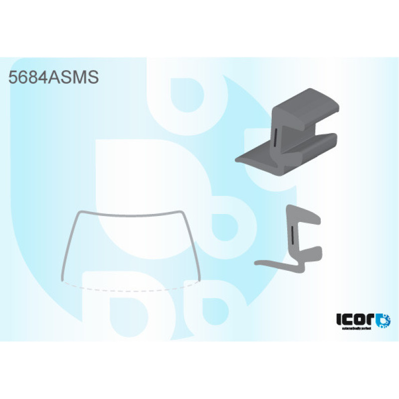 Молдинг лобового скла Mitsubishi Lancer X (Icor)