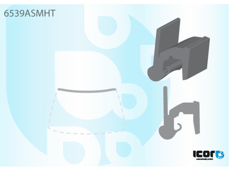 Молдинг лобового скла Peugeot 206 1998-2009 верхній