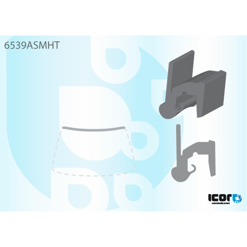 Молдинг лобового скла Peugeot 206 1998-2009 верхній