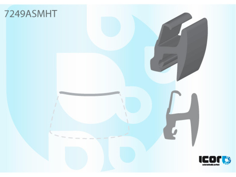 Молдинг лобового скла Renault Laguna 01-07 - ICOR